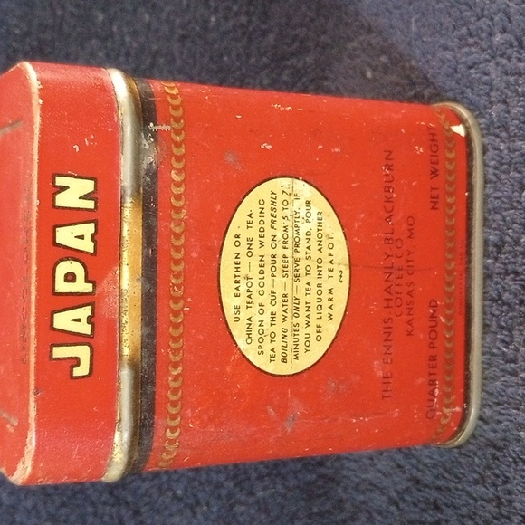 Vintage Golden Wedding Tea Tin 1/4LB - Picture 2 of 9